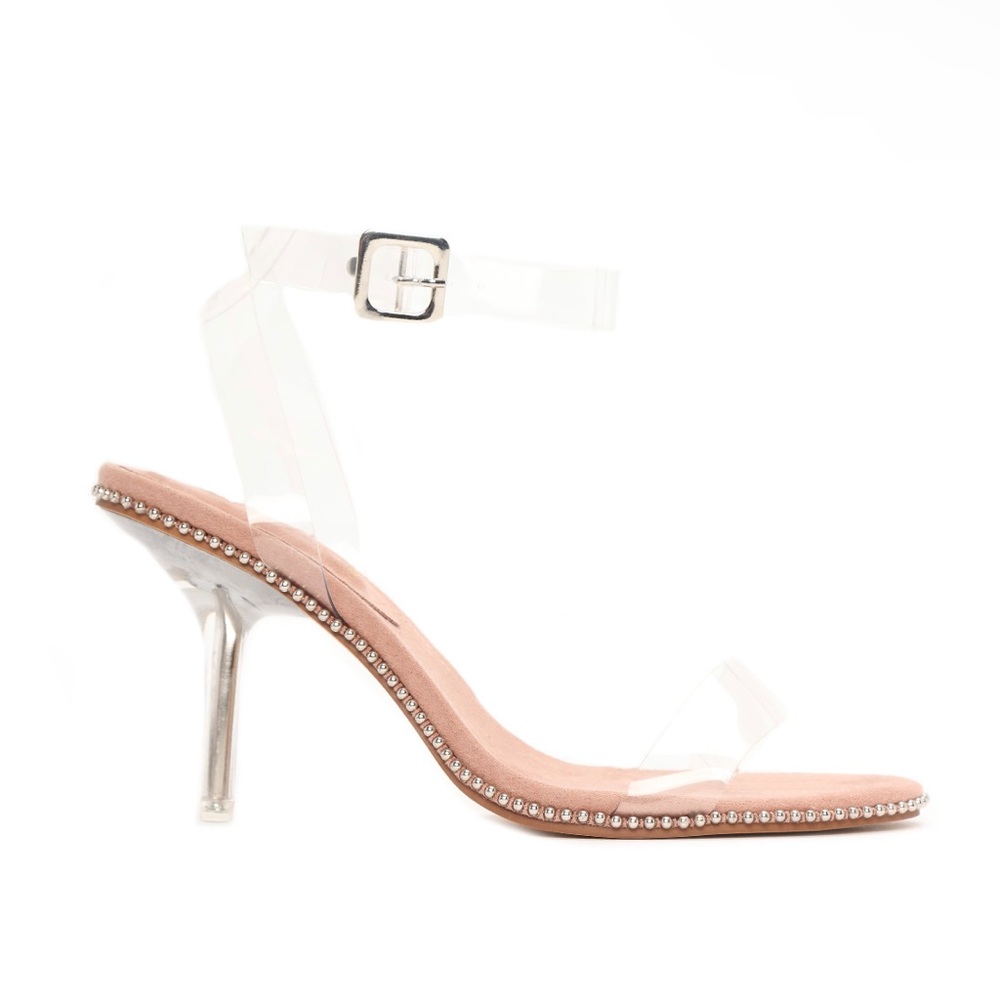Clear heels 3.5 inches